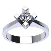 Ring Gemoro Woman Solitari in White Gold Diamante 0.10 Ct TSS540BIA10 - TSS540BIA10